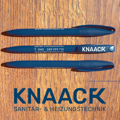 Ein echter Alltagsheld – unser Kugelschreiber für Knaack Sanitär- und Heizungstechnik! ✍️🔧 Robust, langlebig und immer einsatzbereit – genau wie das Unternehmen selbst. Perfekt, um Pläne zu schmieden, Projekte zu skizzieren oder einfach Notizen festzuhalten. 💡 artseid ... aus Liebe zur Werbung! ❤️ #knaacktechnik #werbemittel #kugelschreiberdesign #werbeagentur #agenturleben #kreativagentur #agenturalltag #grafikdesign #gestaltung #grafik #corporatedesign #plakate #visitenkarten #flyer #speisekarte #druck #website #webseite #webentwicklung #werbetechnik #html #css #print #werbeartikel #lübeck #timmendorferstrand #travemünde #follow #sharethelove - artseid · Grafik Webdesign Werbeagentur · Lübeck-Travemünde Schleswig-Holstein